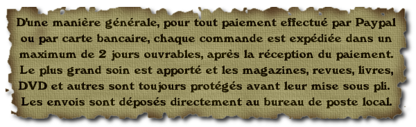 En règle générale dans le cas d`un paiement Paypal ou par carte bancaire